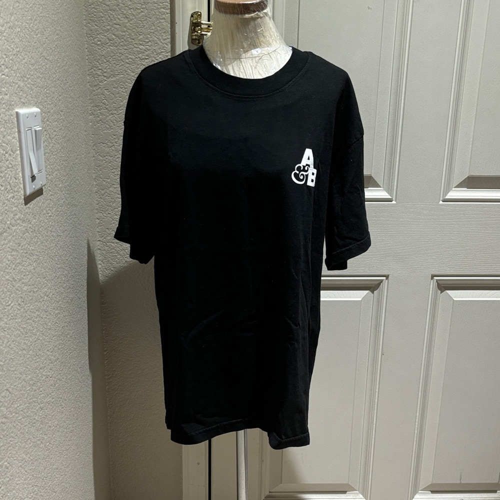 A&B Classic Black Short Sleeve Men's Tee ABGT 600